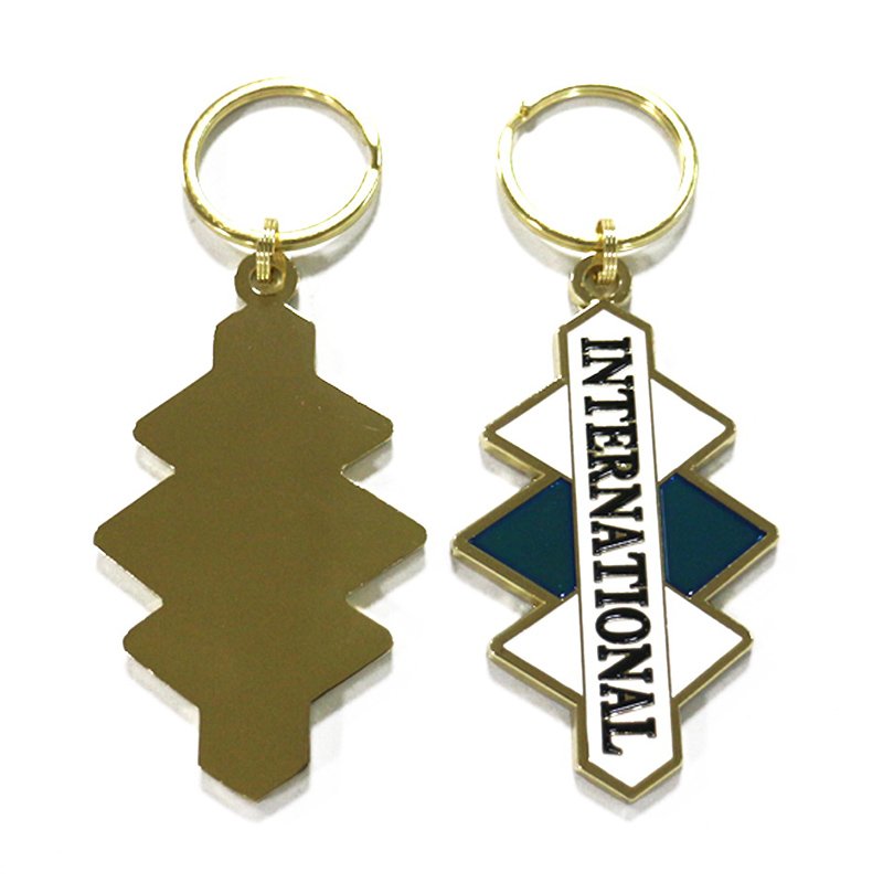 Metal Tourist Souvenir Keychain Promotional Gifts Key Rings