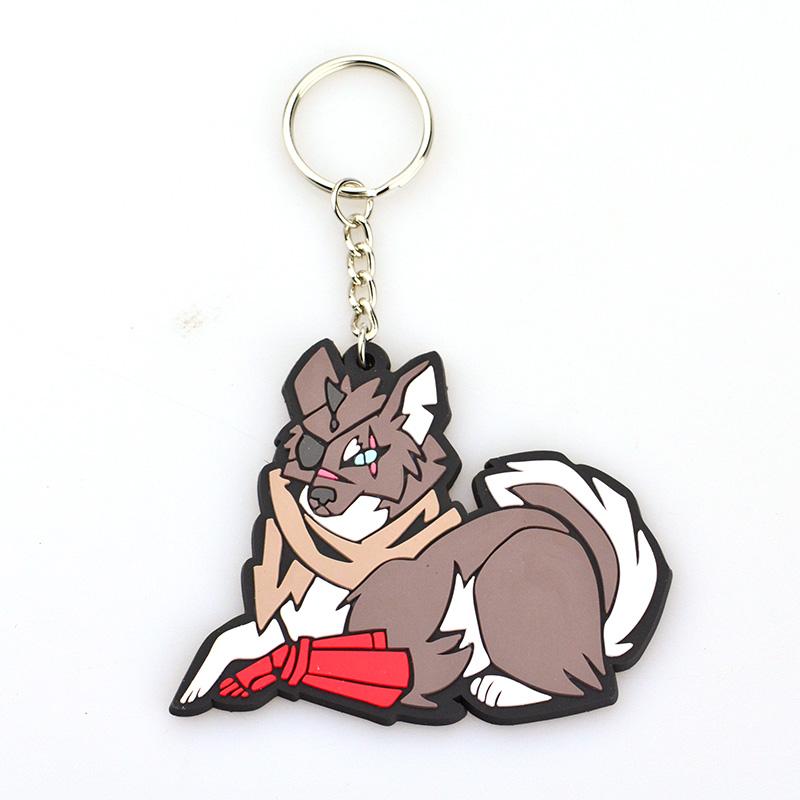 Keychain Animal Custom Bulk Pvc Key Chain Rubber Keyrings