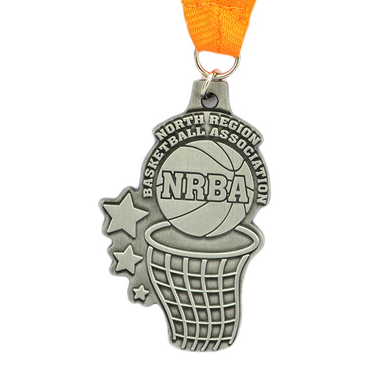 China Manufacture Medal Stainless Steel Custom Basketball Medals