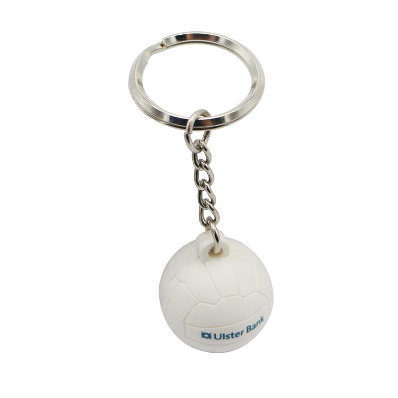 Volleyball Keychain Ball Keychain 3D Soft Pvc Key Chain Ring