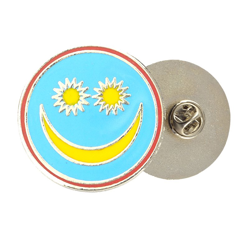 Wholesale Sun Lapel Pin Badge Metal Custom Bulk Enamel Pin