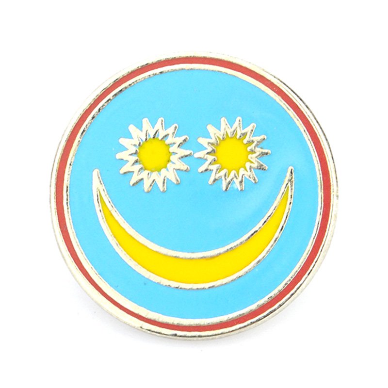 Wholesale Sun Lapel Pin Badge Metal Custom Bulk Enamel Pin