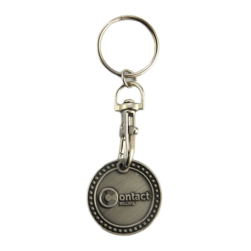 Sale Two Sided Custom Keychain Metal Coin Holder Key Chains