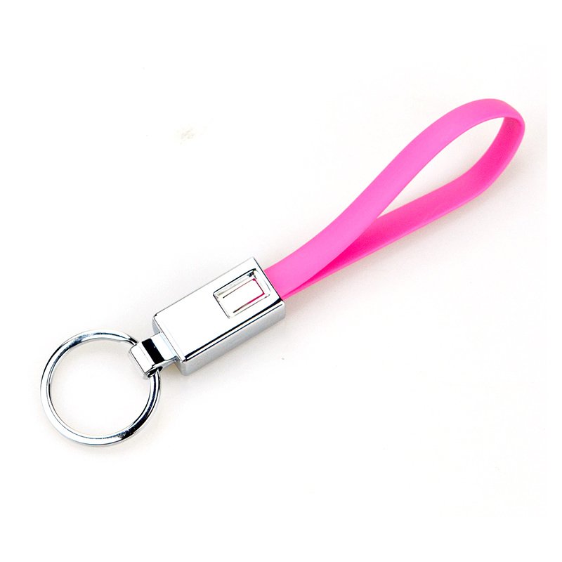 Charging Cable 2 In 1 Keychain Custom Silicone Key Chains