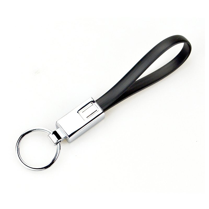 Charging Cable 2 In 1 Keychain Custom Silicone Key Chains