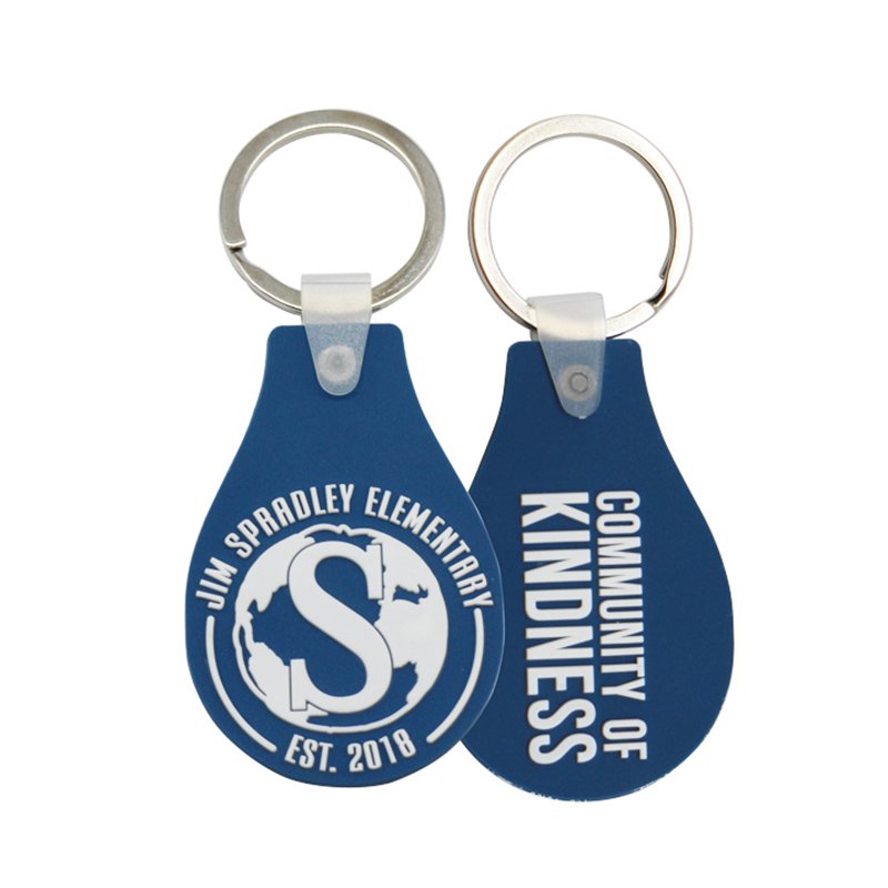 Recycled Keychain Soft Pvc Key Chain Custom Rubber Keyrings