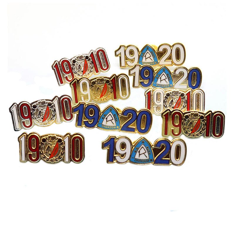 Oem Odm Manufacture Custom Metal Number And Letter Lapel Pins