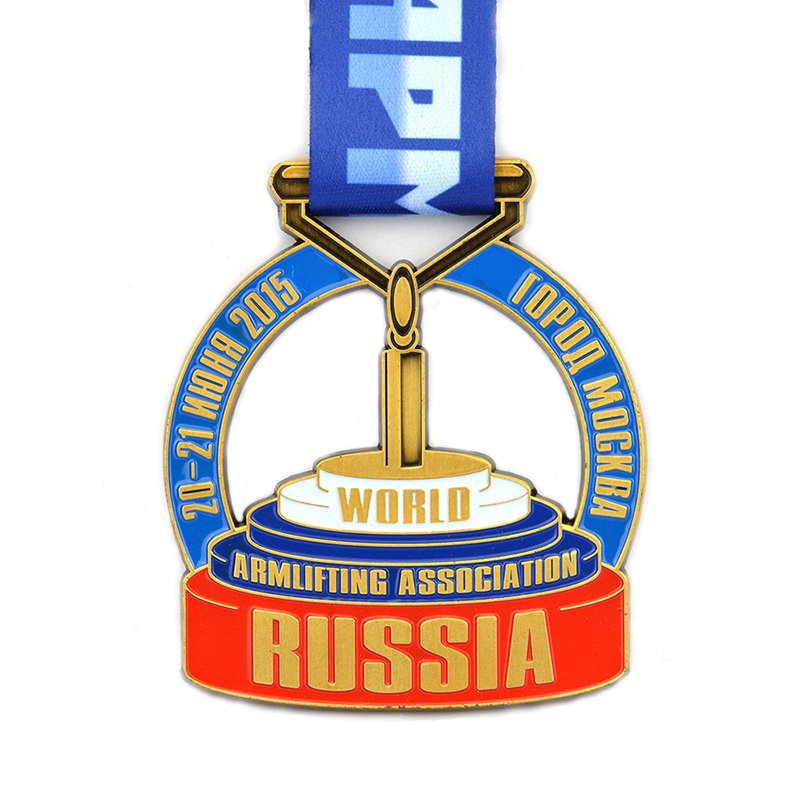 Custom Chess Medal Sports Metal Enamel Medal With Lanyard