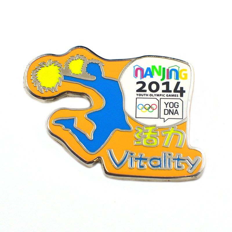 Factory Direct Sale Lapel Pin Karate Metal Sports Enamel Pin