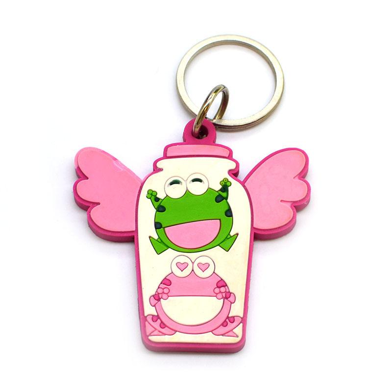 Wholesale Keychain Food Rubber Keyring Custom Pvc Key Chains