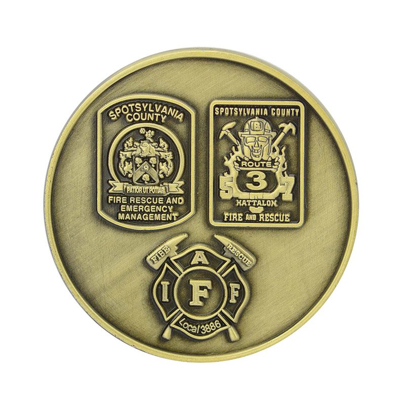 Make Custom Coins Manufacture Supplier 2D Metal Bronze Coin