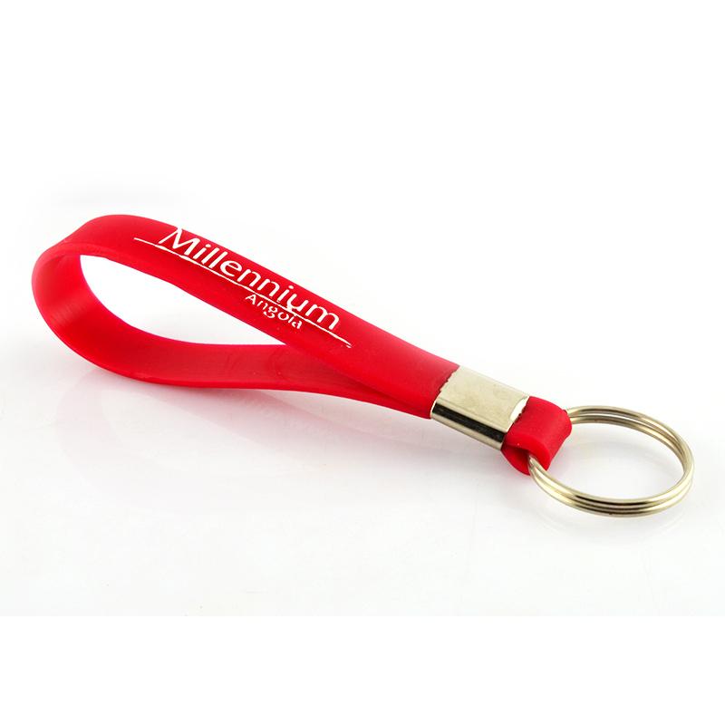 Keychain Bracelet Rubber Custom Silicone Wristband Key Chains