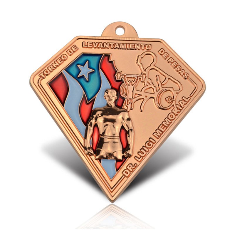 Custom Made Your Triangle Shaped Medals Metal Copper Medal