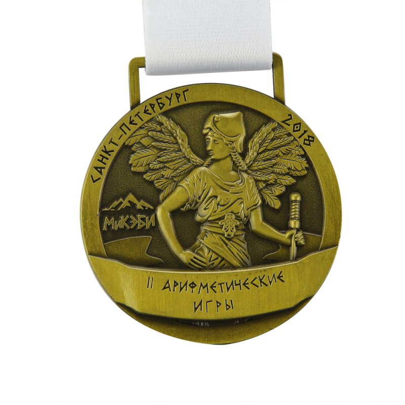 Promotional Medallions Custom Metal 2D Embossed Bronze Medal