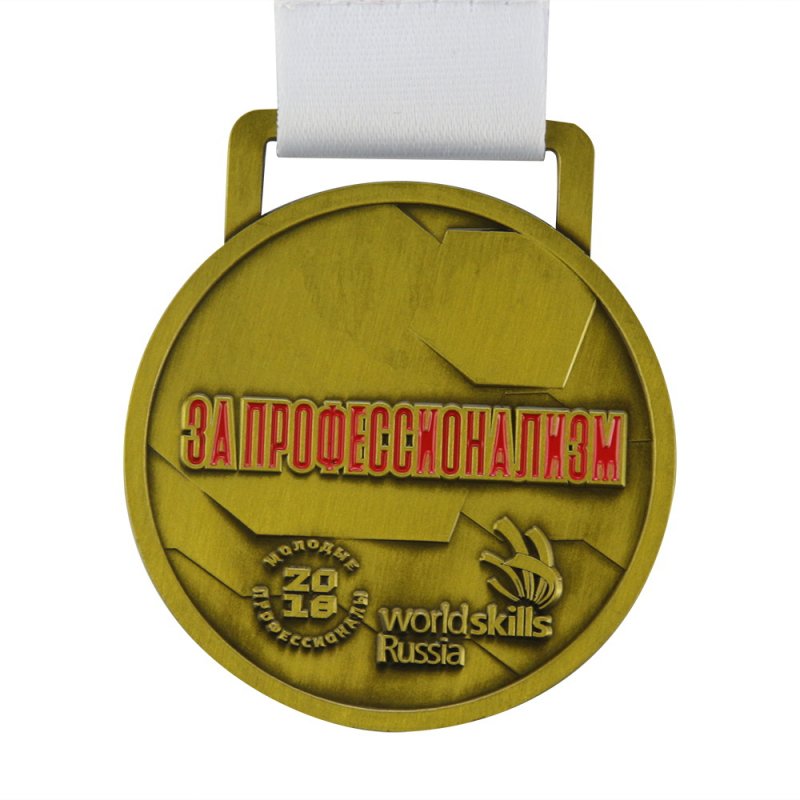 Promotional Medallions Custom Metal 2D Embossed Bronze Medal