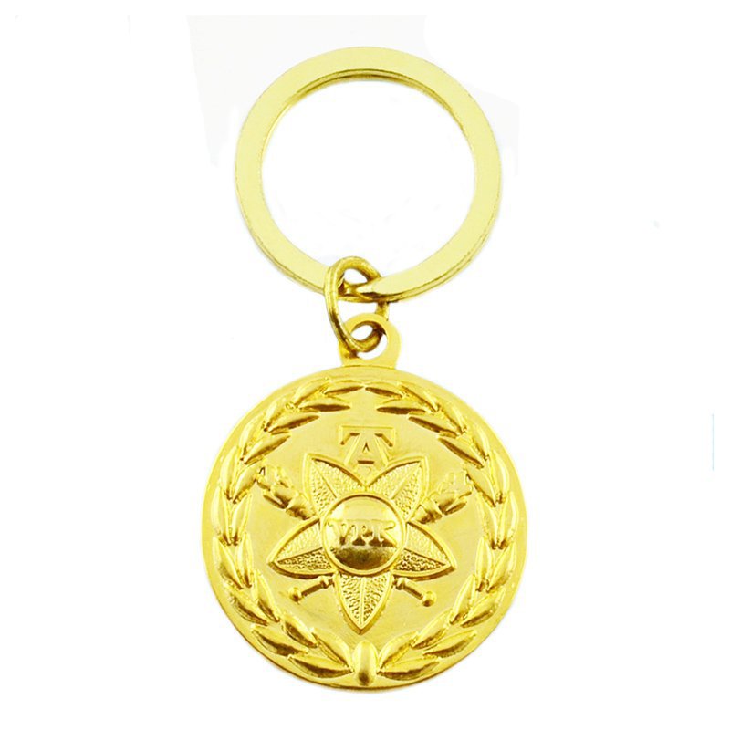 Personalised Key Holder Custom Metal Plated Gold Keychain