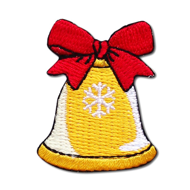 Bulk Christmas Badges Custom Sew On Embroidery Patch For Clothes