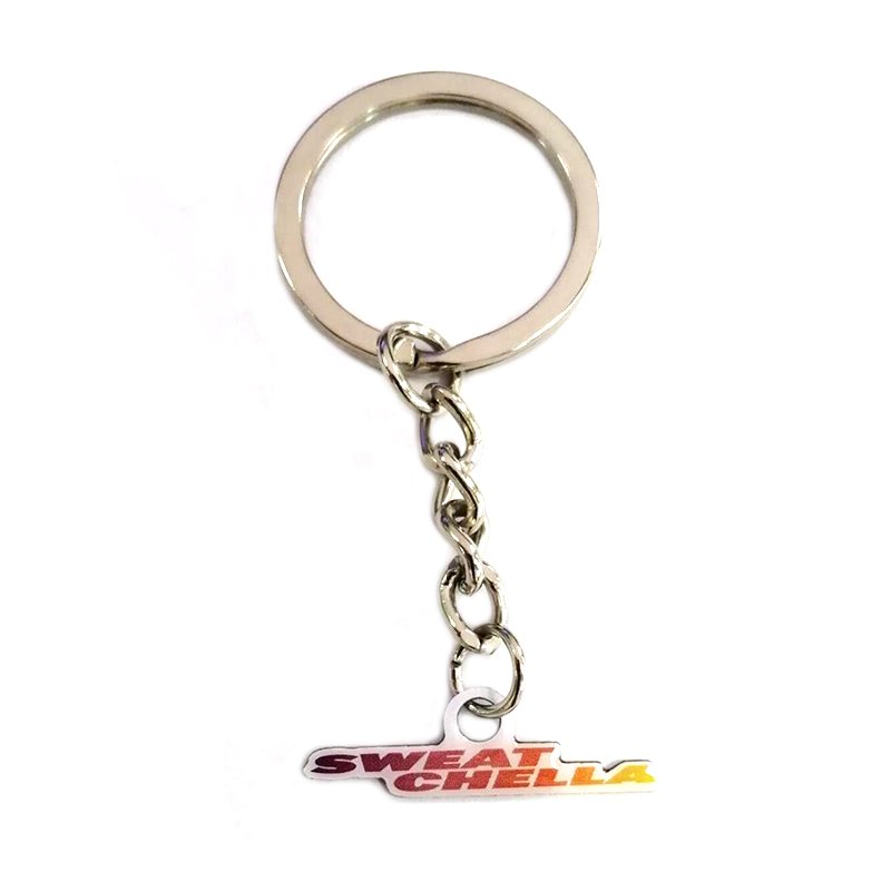 Handmade Keychains Metal Printed Key Chain With Custom Logo