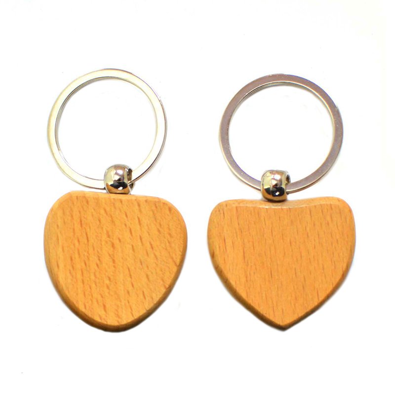 Wood Keychain Custom Wooden Key Chains Bulk Key Ring With Name