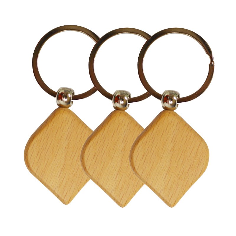 Wood Keychain Custom Wooden Key Chains Key Ring With Name