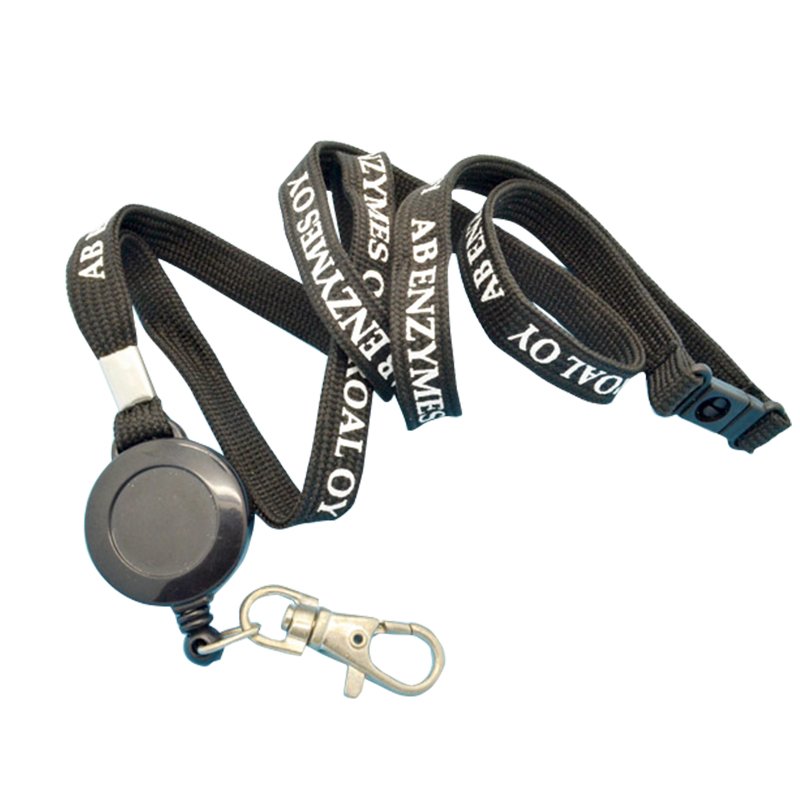 Retractable Key Ring Tube Lanyard Keychain Printed Key Chains