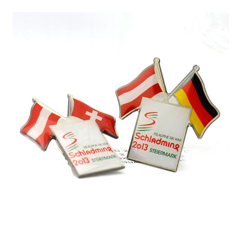 Enamel Pin Manufactures Custom Metal Country Flag Lapel Pin