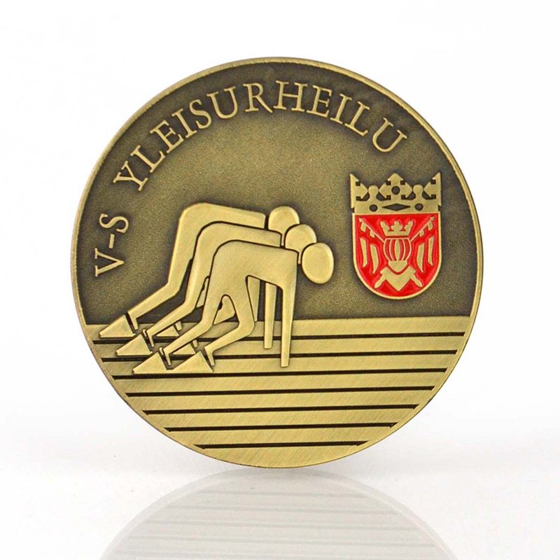Coin Brass Blank Stamping Custom Engraved Metal Sports Coin