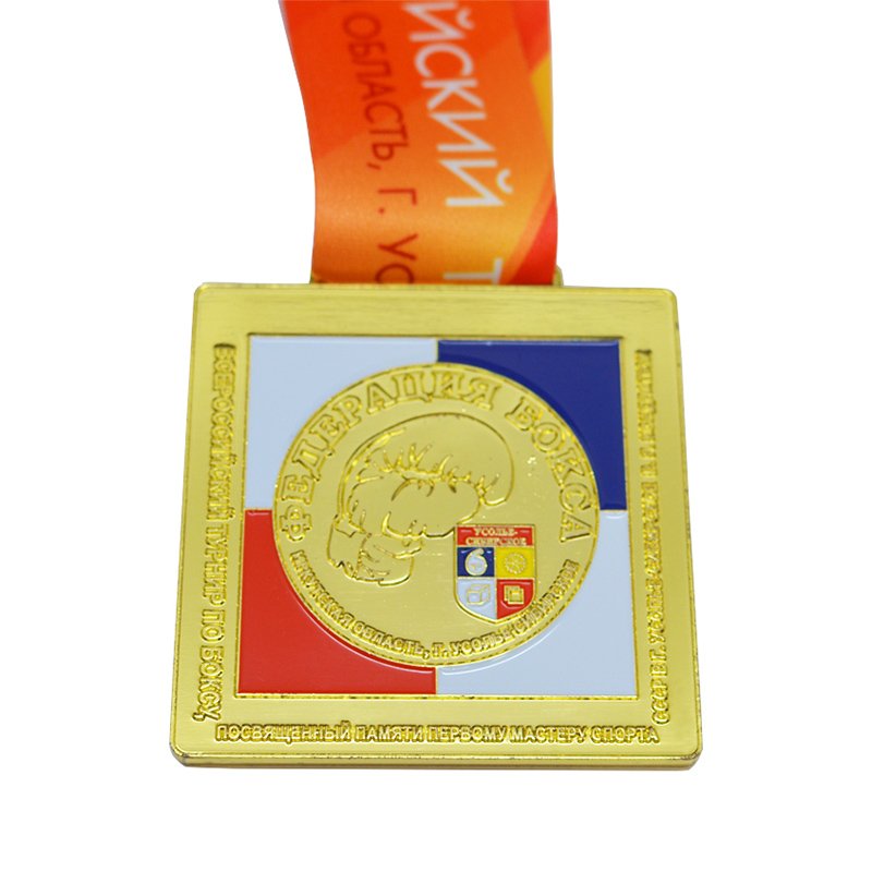 Gold Plated Medallion Custom Made Your Own 2D Metal Medal