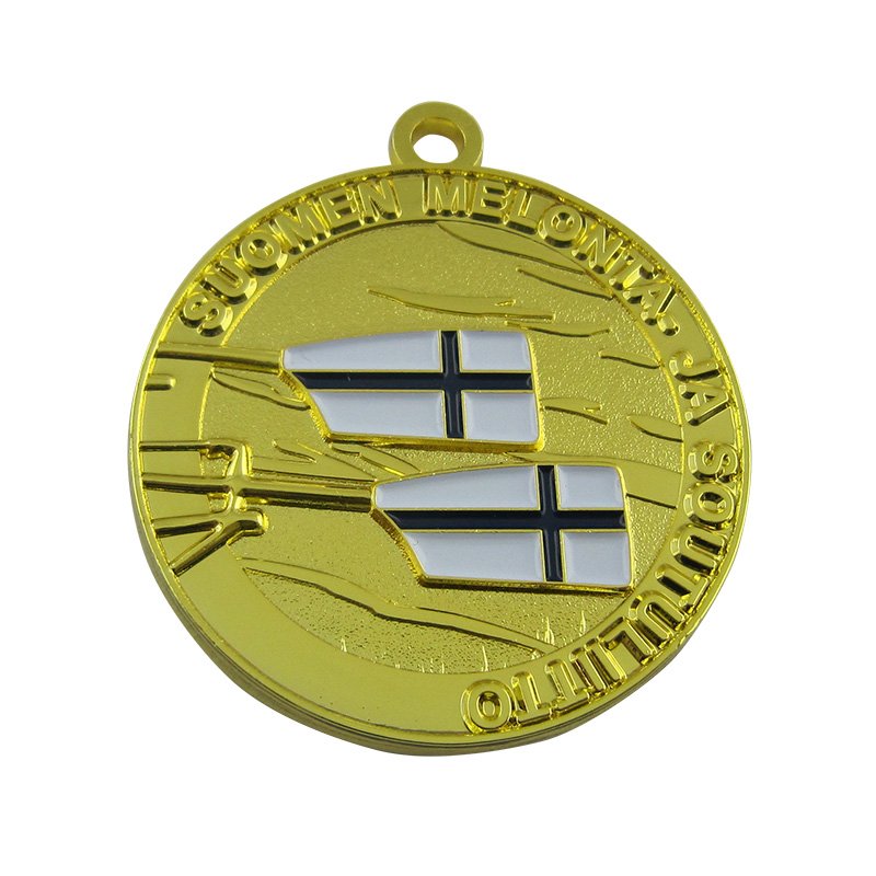 Gold Plated Medallion Custom Made Your Own 2D Metal Medal