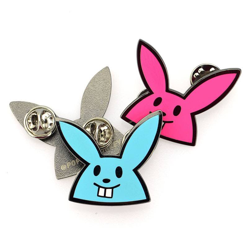 Fashion Unique Bunny Enamel Pin Assorted For Backpacks