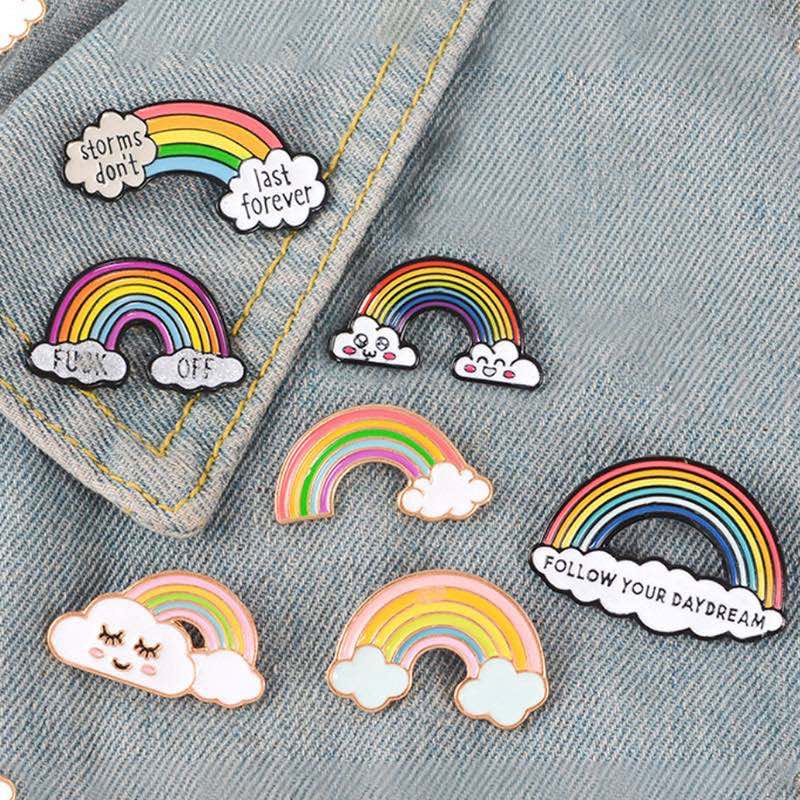 Custom lapel pins and collector's pins on a backpack pins and patches