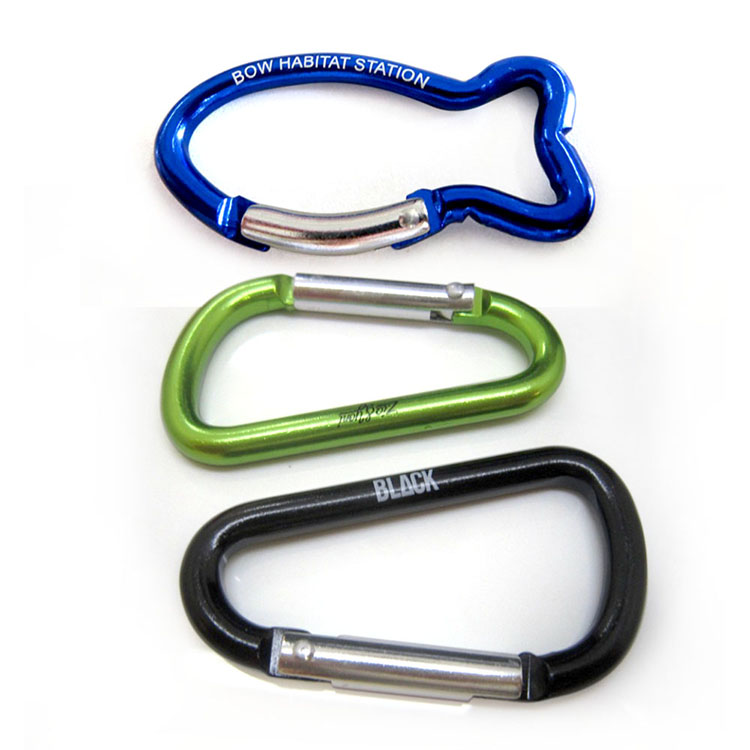 Stainless Steel Locking Promotional Carabiner Keychain Key Chain Wholesale