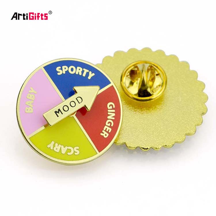 Gold Logo Enamaled Pins Manufacturering Hard Enamel Custom