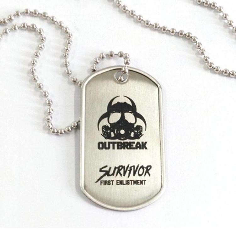 High Quality Wholesale Engraved Custom Military Dog Tag For Men