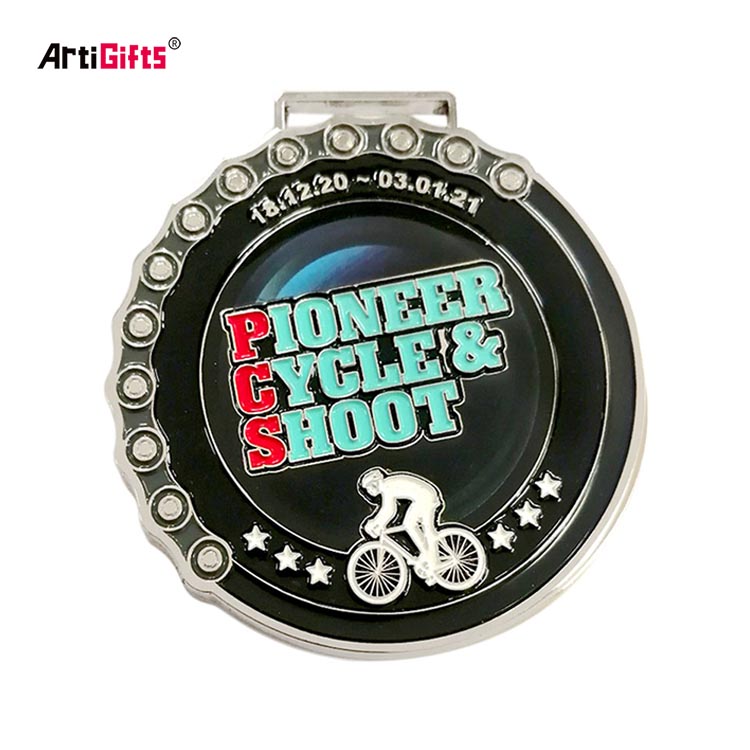 Wholesale Zinc Alloy Cycling Race Medals Bike Ride