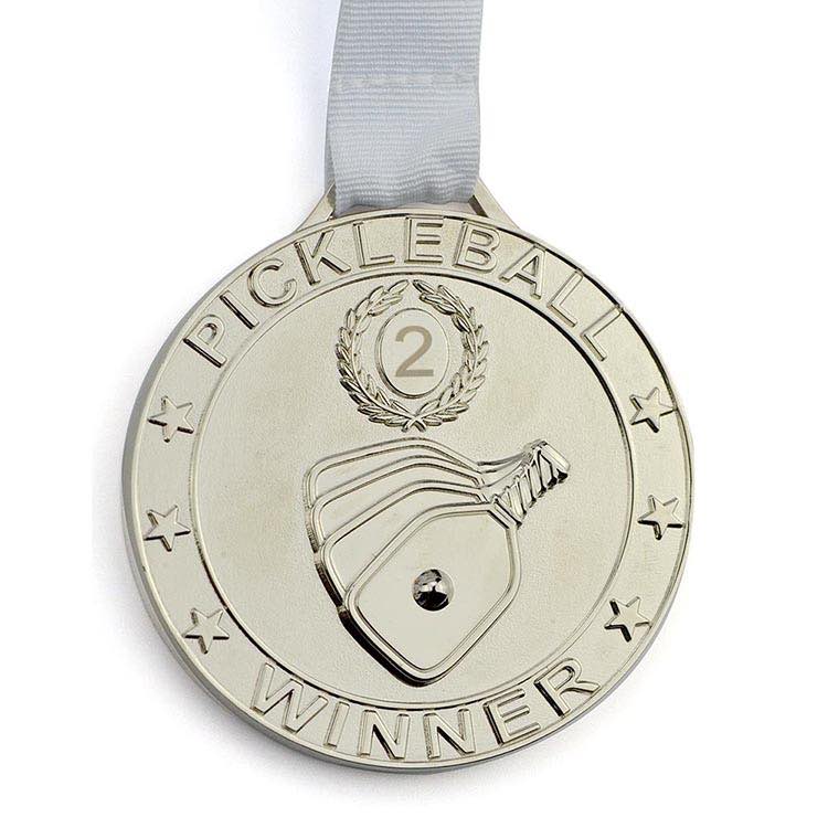 Gold Silver Bronze Pickleball Medals Die Cast Models