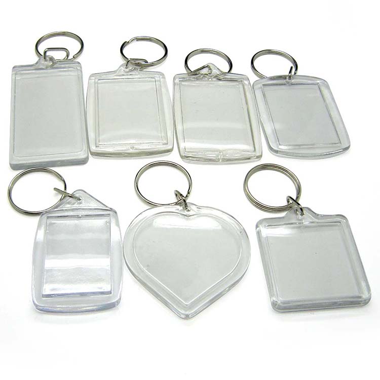 Round Custom Acrylic Photo Frame Keychain Blanks Photocard Holder