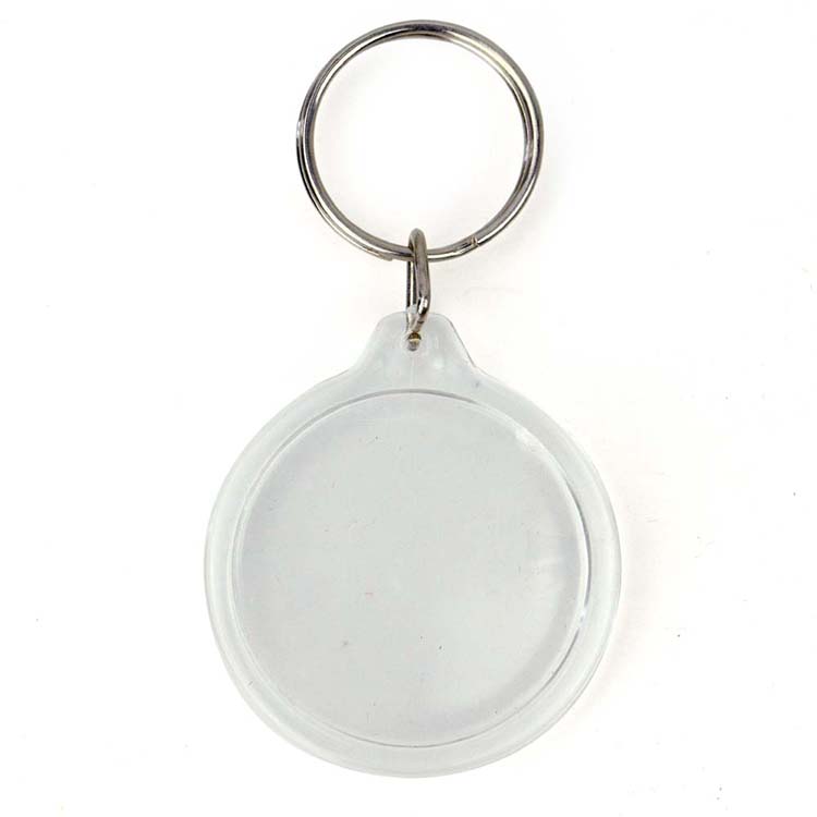 Round Custom Acrylic Photo Frame Keychain Blanks Photocard Holder